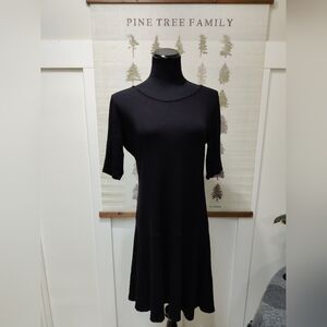 Katherine Barclay Black Fit & Flare Midi Dress Size Large